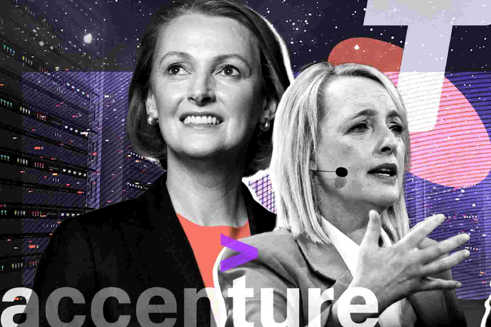 Picture of Accenture and Telstra CEOs